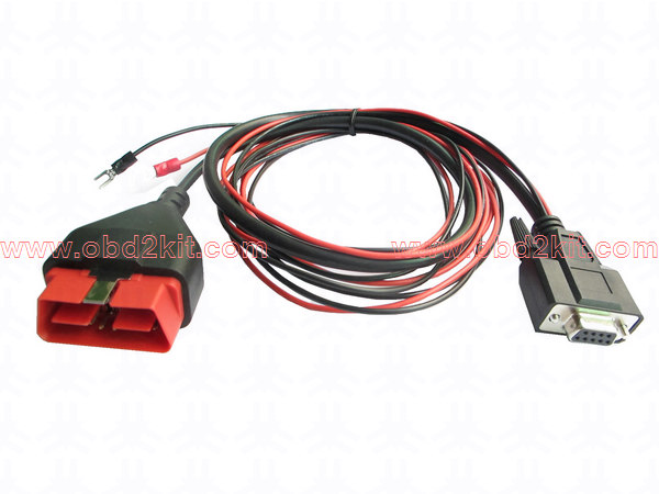 OBD2 Male (24V) to DB9 Female+2Pin Cable