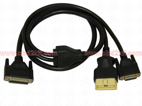 HDB44 Female to OBD2 Male+DB15 Female Cable