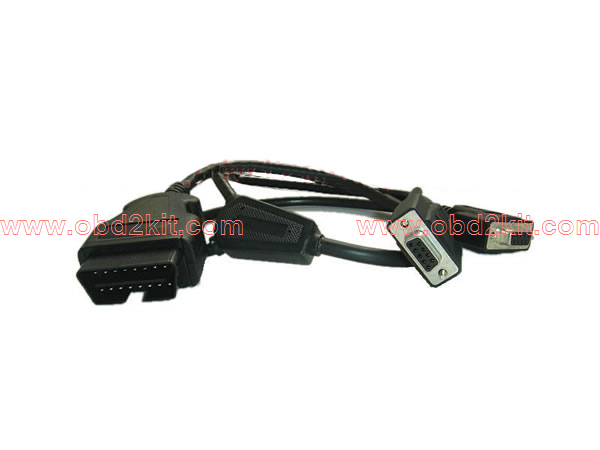 OBD2 Male to DB9 Female*2 Cable